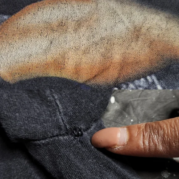 Vintage Baltimore Ravens men's distressed NFL spell-out graphic promo tee size M - Picture 7 of 7